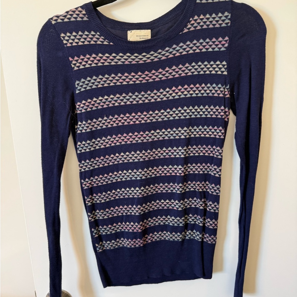 Urban Outfitters Y2K Coincidence & Chance Triangle Pattern Sweater
